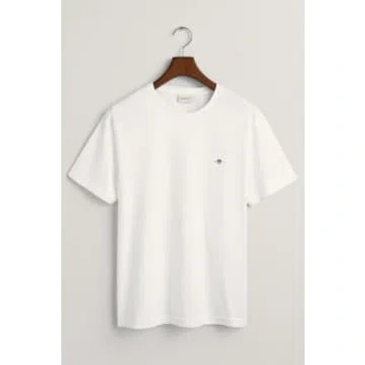 Gant - Regular Fit Shield T-shirt In White 2003184 110