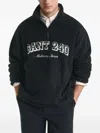 Gant 240 Mulberry Street 240 Mulberry Street Zip-up Sweatshirt In Black