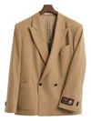 Gant 240 Mulberry Street Double-breasted Dinner Jacket In Gold