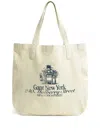 Gant 240 Mulberry Street Printed Tote Bag In Neutral