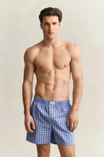Gant 2-pack Boxer Shorts In Blue