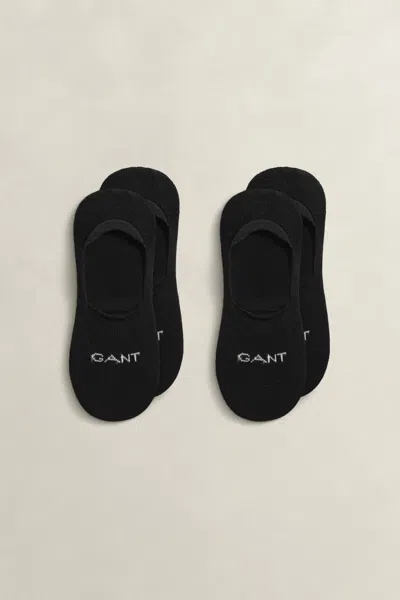 Gant 2-pack Invisible Socks In Black