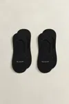 Gant 2-pack Invisible Socks In Black