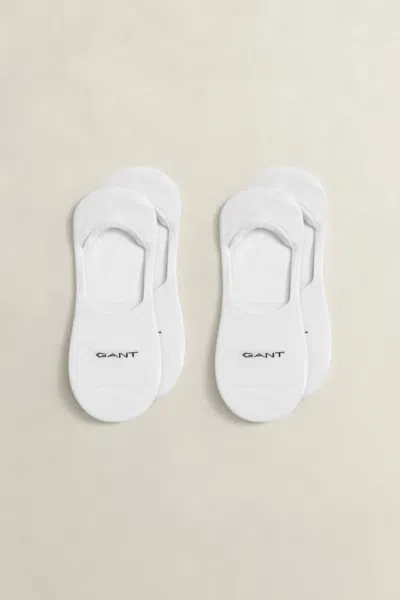 Gant 2-pack Invisible Socks In White