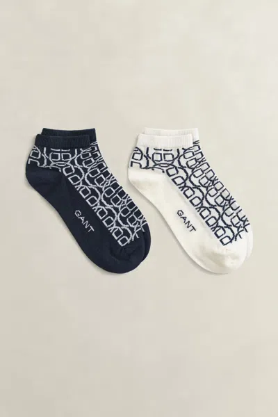 Gant 2-pack Monogram Socks In Multi