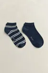 Gant 2-pack Striped Ankle Socks In Multi