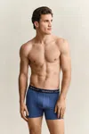 Gant 3-pack Boxer Briefs In Blue