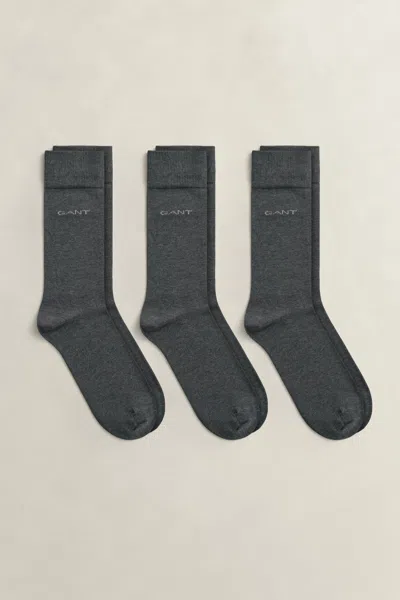 Gant 3-pack Mercerized Cotton Socks In Green