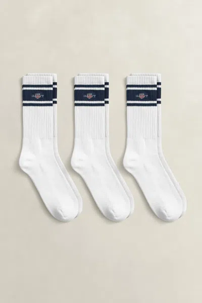 Gant 3-pack Shield Sport Socks In White