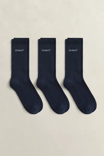 Gant 3-pack Sport Socks In Black