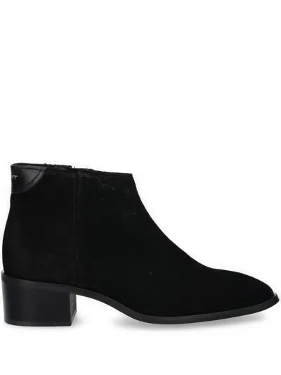 Gant 45mm Leather Boots In Black