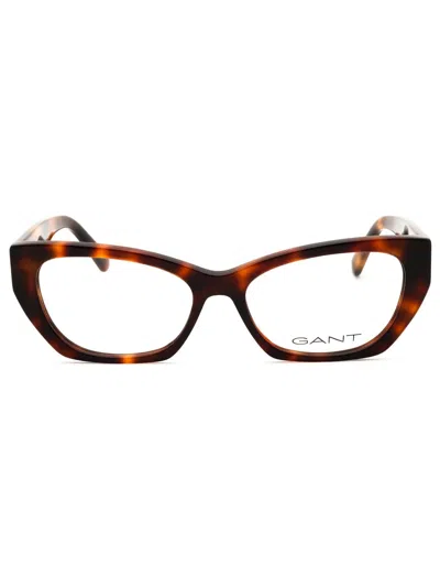 Gant Acetate Cat Eye Women's Eyeglasses - Ga50047 In Brown