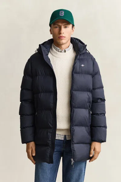 Gant Active Cloud Mid Length Jacket In Blue