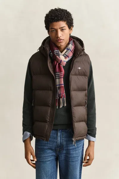 Gant Active Cloud Vest In Brown