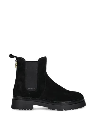 Gant Aligrey Pull Tab Lug-sole Boots In Black