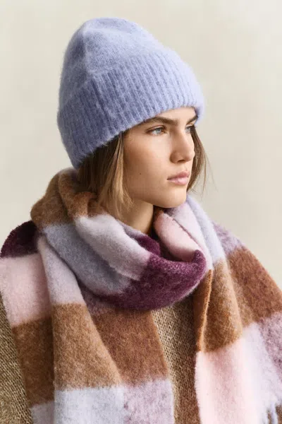 Gant Alpaca Wool Blend Beanie In Misty Lavender