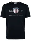 Gant Archive Shield T-shirt In Black