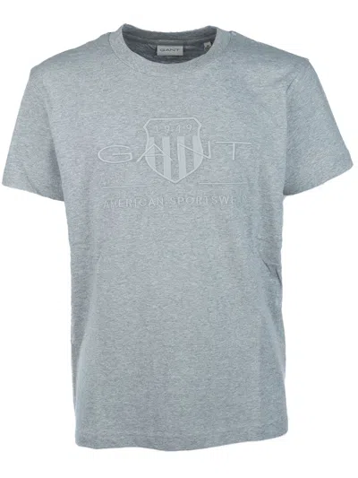 Gant Archive Shield T-shirt In Grey