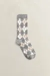 Gant Argyle Check Socks In Dark Grey