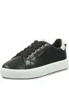 Gant Avona Leather Lace-up Sneakers In Black