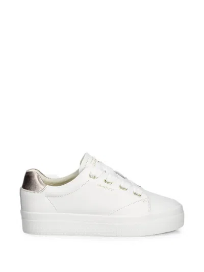 Gant Avona Logo-print Lace-up Sneakers In White