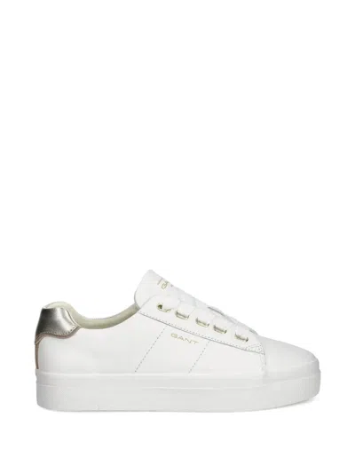 Gant Avona Metallic-detail Sneakers In White