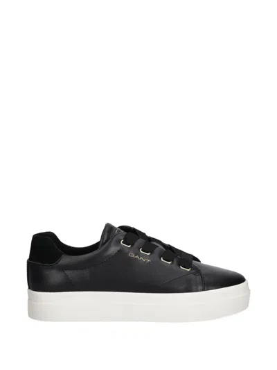 Gant Avona Ribbon Lace-up Sneakers In Black