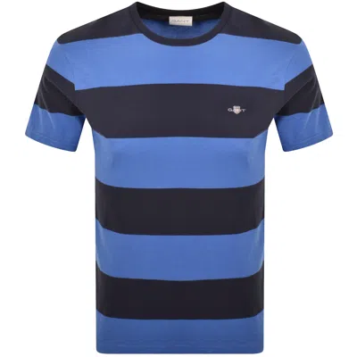 Gant Bar Stripe T Shirt Blue