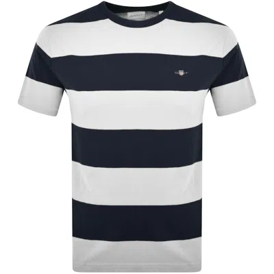 Gant Bar Stripe T Shirt White In Neutral