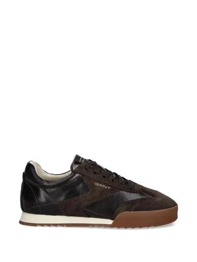 Gant Baylle Suede Panelled Sneakers In Brown