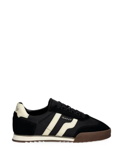 Gant Baylle Suede-panelled Lace-up Sneakers In Animal Print