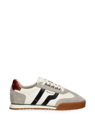Gant Baylle Suede-panelled Sneakers In White