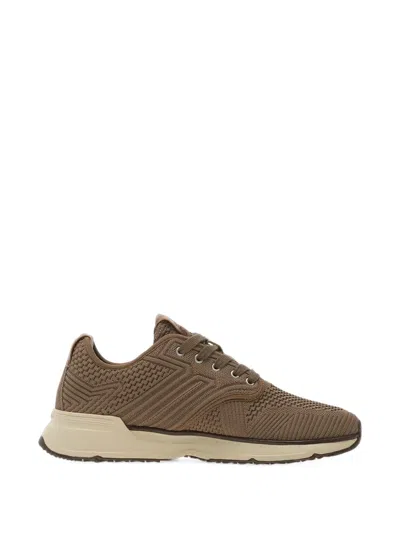 Gant Beeker Knit Lace-up Sneakers In Brown