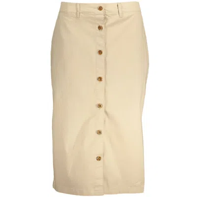 GANT BEIGE COTTON WOMEN SKIRT