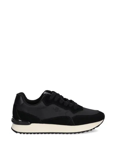 Gant Bevinda Suede Panelled Sneakers In Black