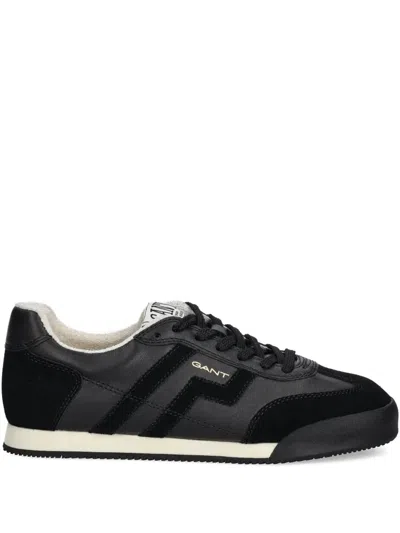 Gant Beylana Leather Sneakers In Black