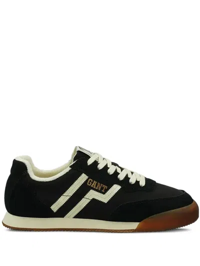 Gant Beylana Sporty Suede Sneakers In Black