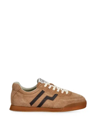 Gant Beylana Suede Logo-patch Sneakers In Brown