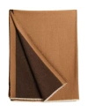 Gant Blanket Or Cover Camel Size - Merino Wool, Cashmere In Brown