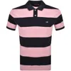 Gant Shield Logo Block Stripe Pique Polo