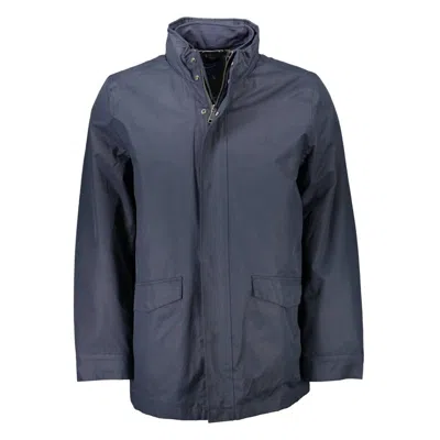 Gant Water-resistant High-neck Jacket In Blue