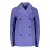 Gant Blue Cotton Women Jacket In Blue