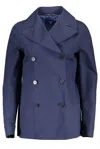 Gant Blue Cotton Women Jacket In Blue