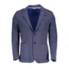 Gant Single-breasted Blazer In Blue