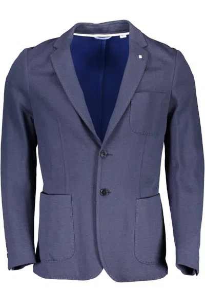 Gant Single-breasted Blazer In Blue