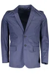 Gant Single-breasted Blazer In Blue