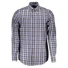 Gant Blue Cotton Shirt In Blue