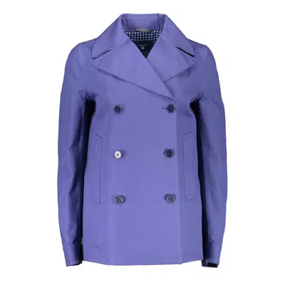 Gant Blue Cotton Women Coat Women's Jacket