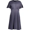 Gant Ele Blue Short-sleeve Dress In Blue