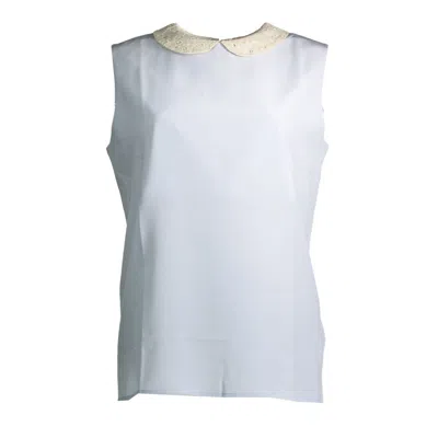 GANT BLUE SILK WOMEN TANK